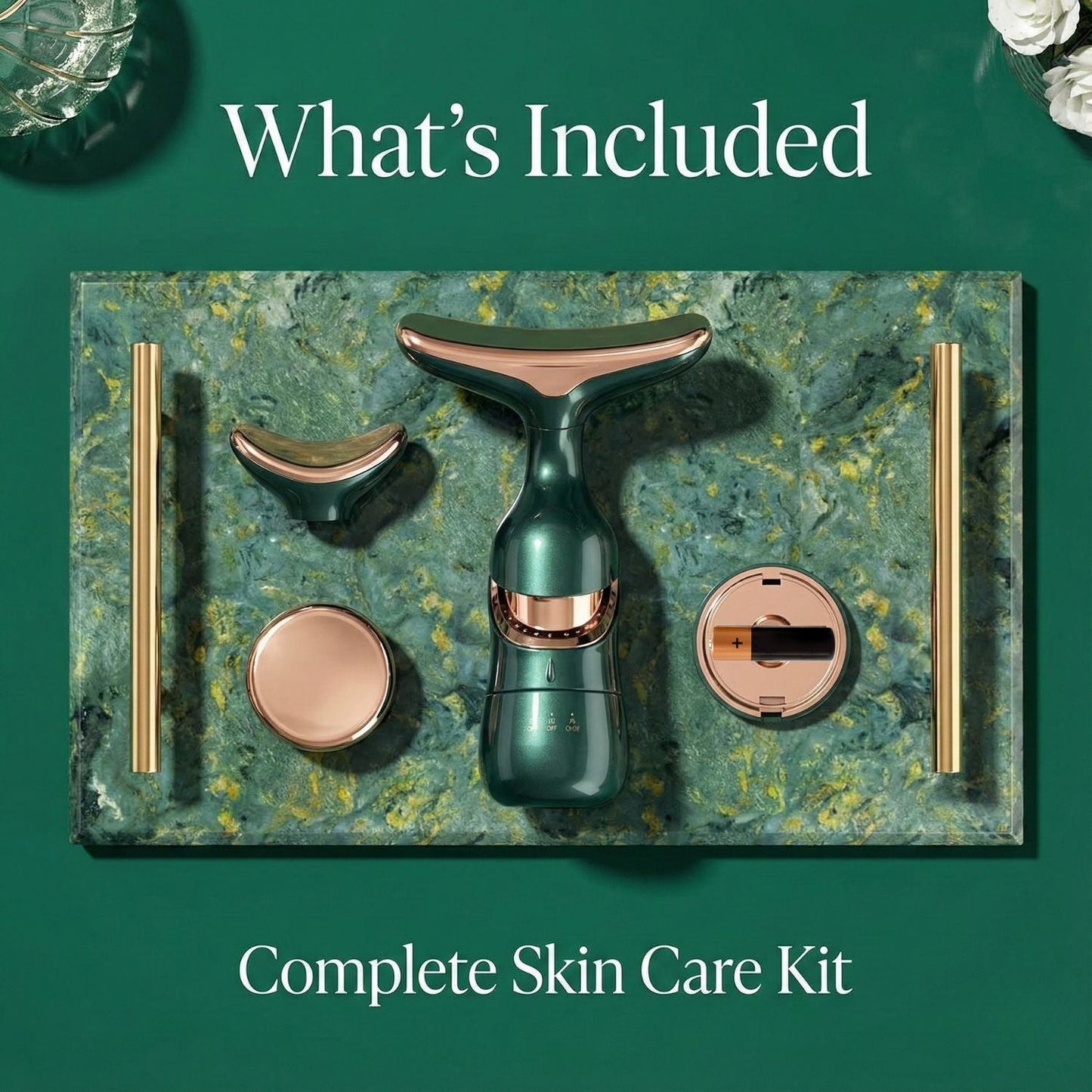 2 In 1 Anti Wrinkles Facial Massager For Skin Care