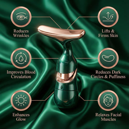 2 In 1 Anti Wrinkles  Facial Massager For Skin Care