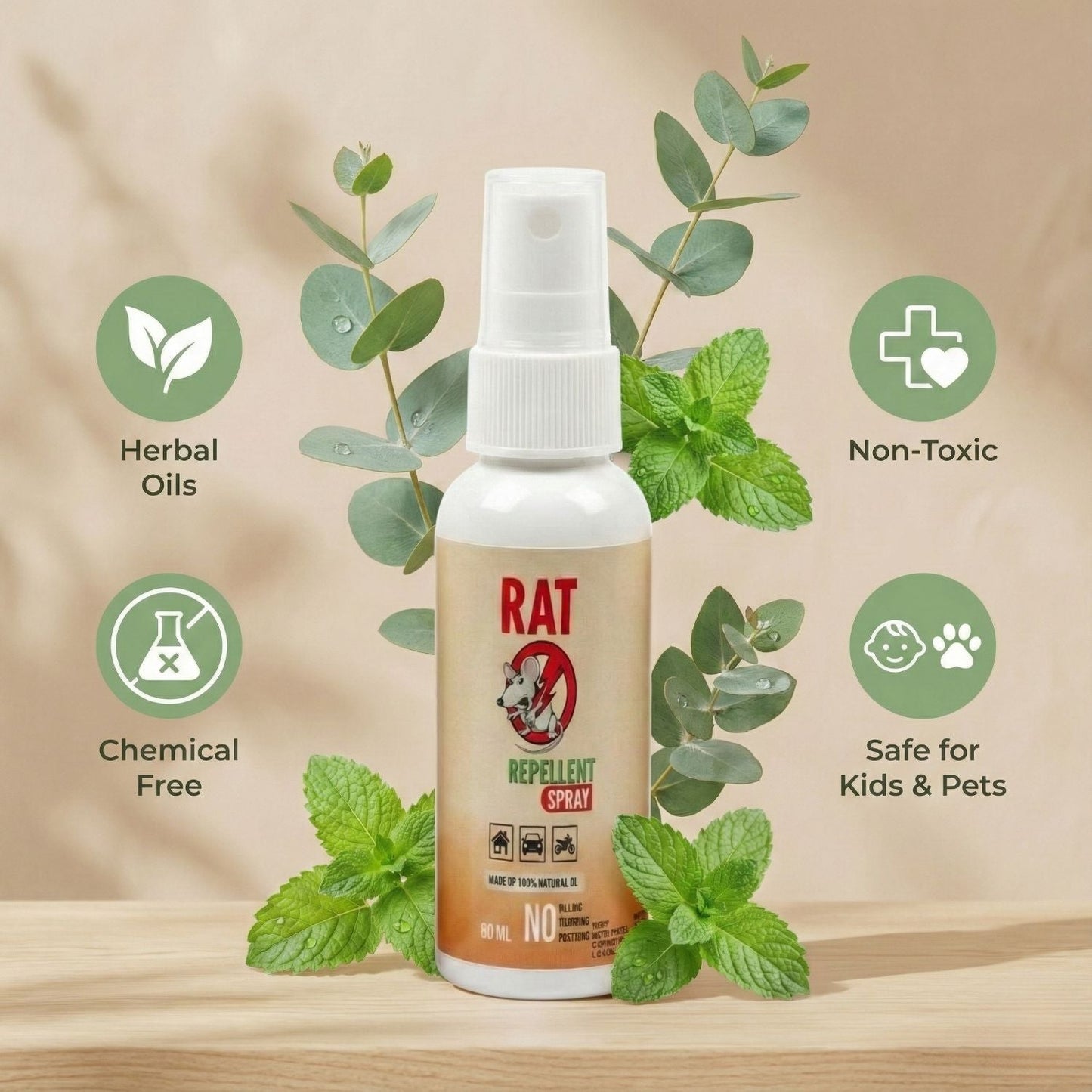 Rat Repellent Spreay 50ML (Pack of 3)