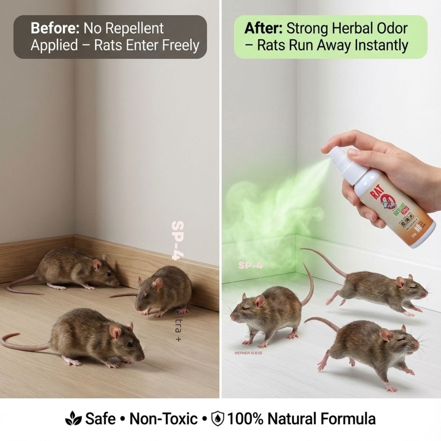 Rat Repellent Spreay 50ML (Pack of 3)