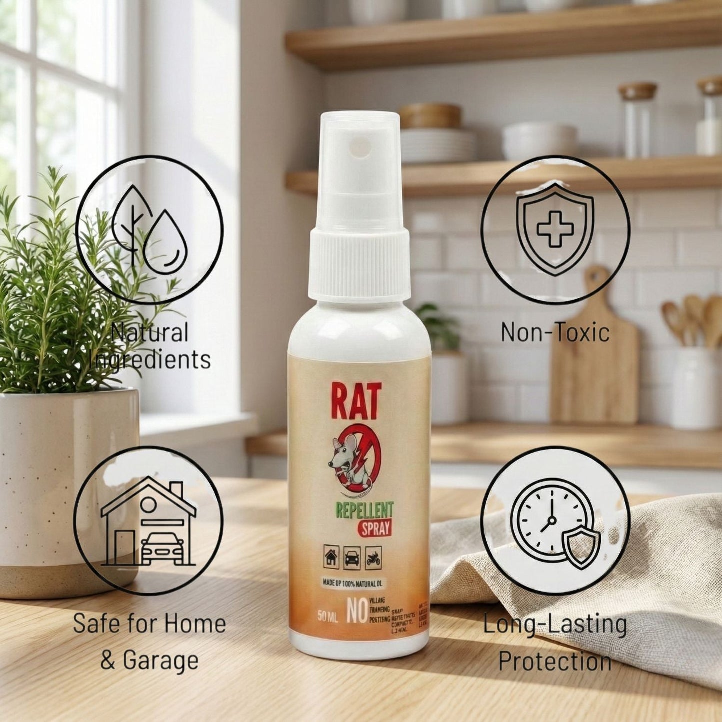 Rat Repellent Spreay 50ML (Pack of 3)