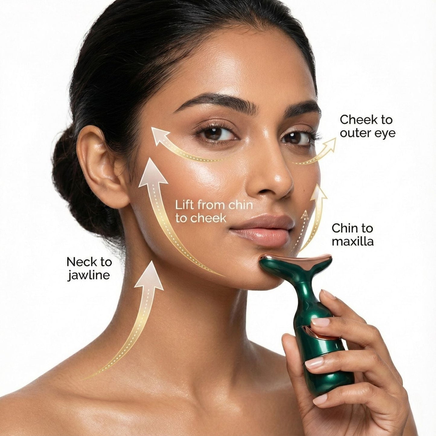 2 In 1 Anti Wrinkles  Facial Massager For Skin Care