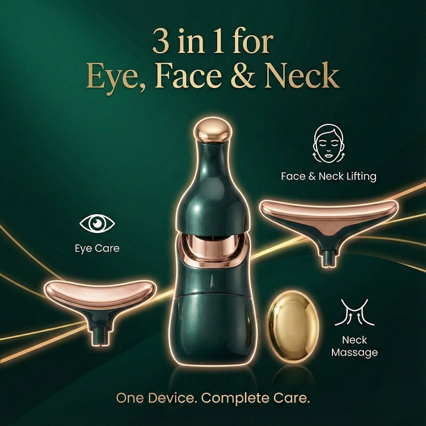 2 In 1 Anti Wrinkles  Facial Massager For Skin Care