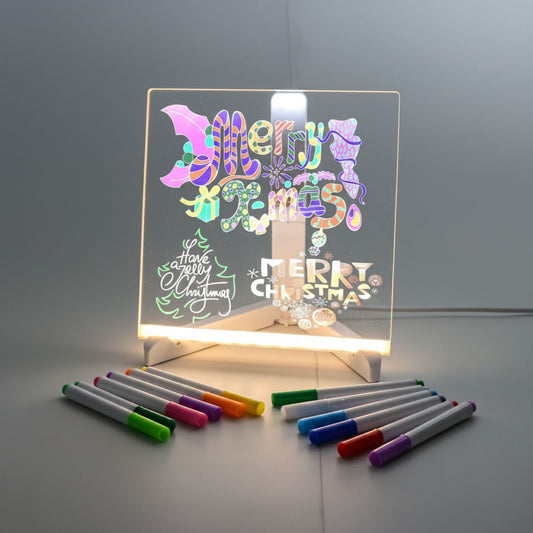 3D LED Light Glass Acrylic Writing pad